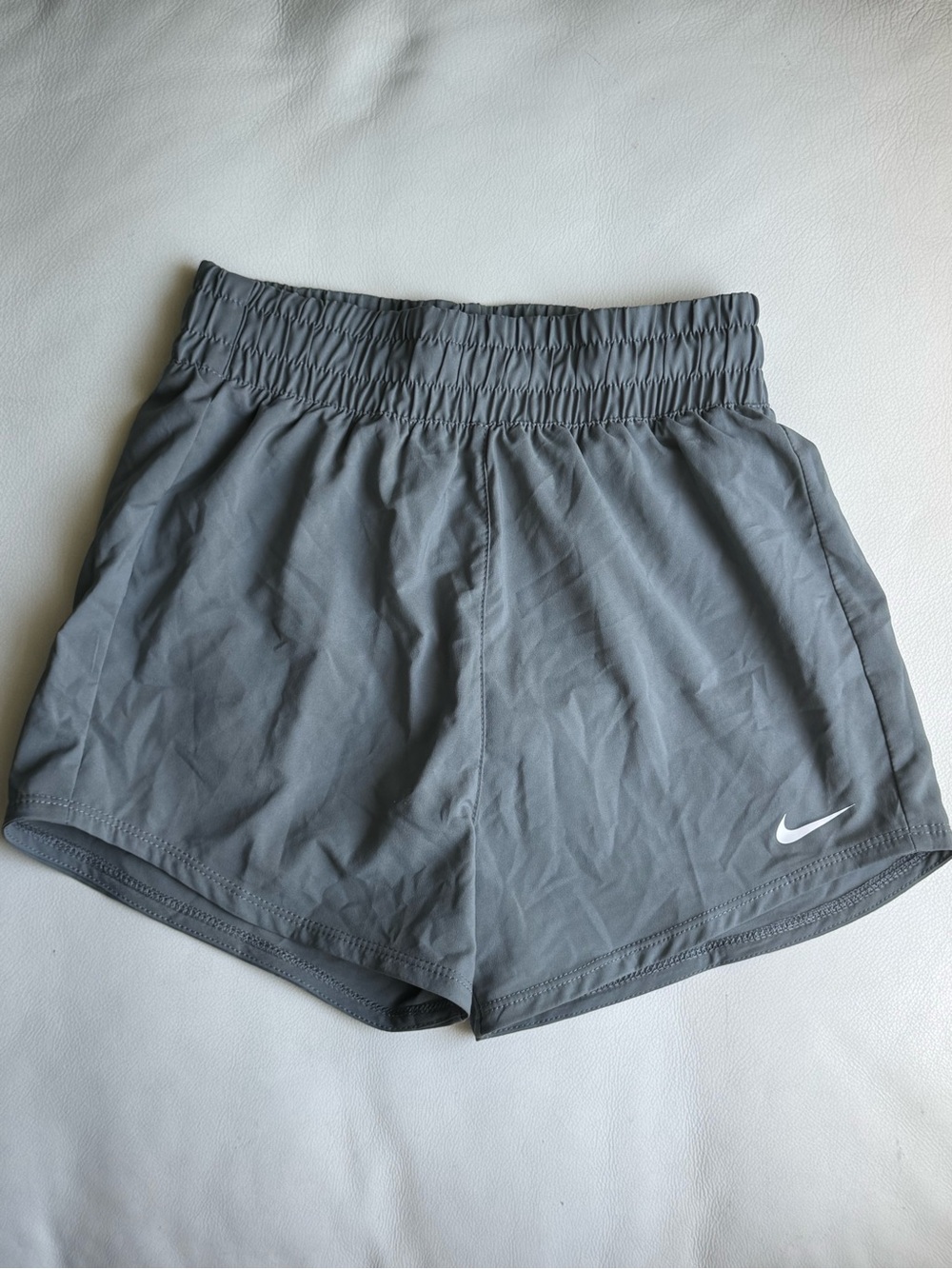 Nike Kids' Dri-FIT Lined Gray Shorts | Girls Size Extra Small